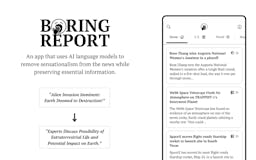 Boring Report: News by AI media 1