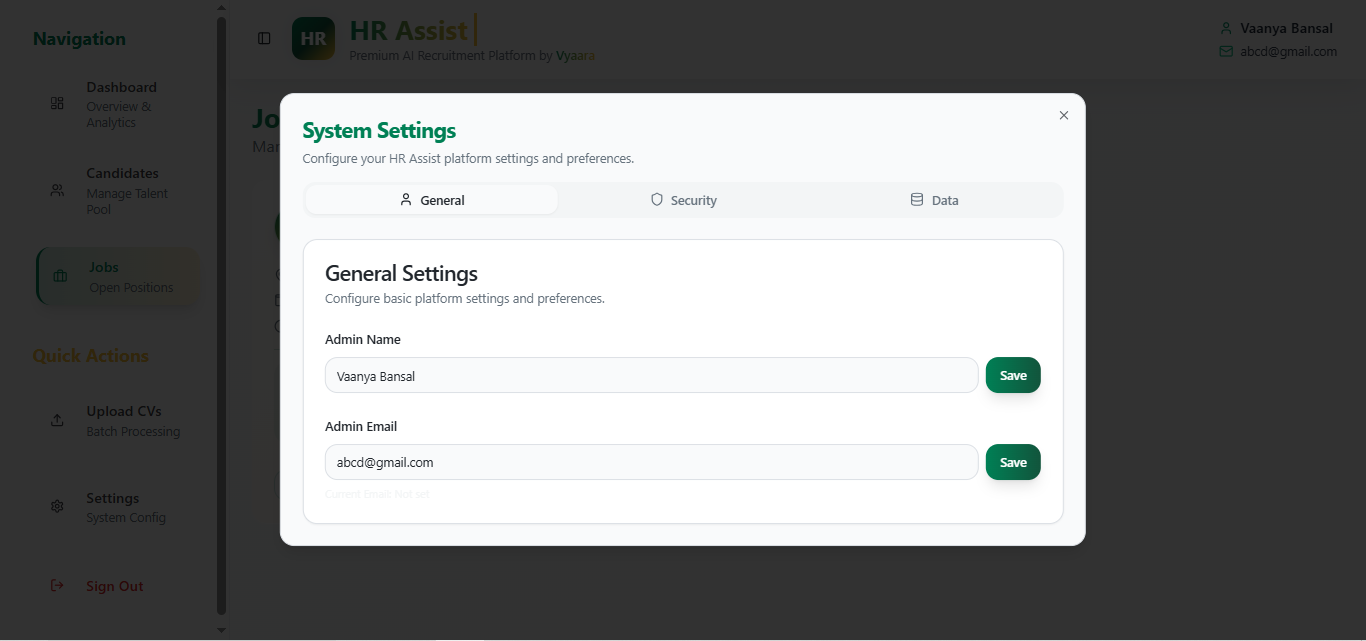 HR Assist - Premium AI Recruitment Platform by Vyaara media 3