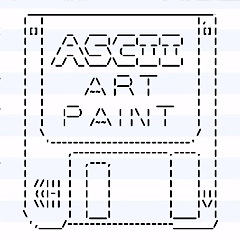 Pintura de arte ascii