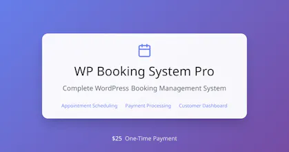 WP Booking System Pro gallery image