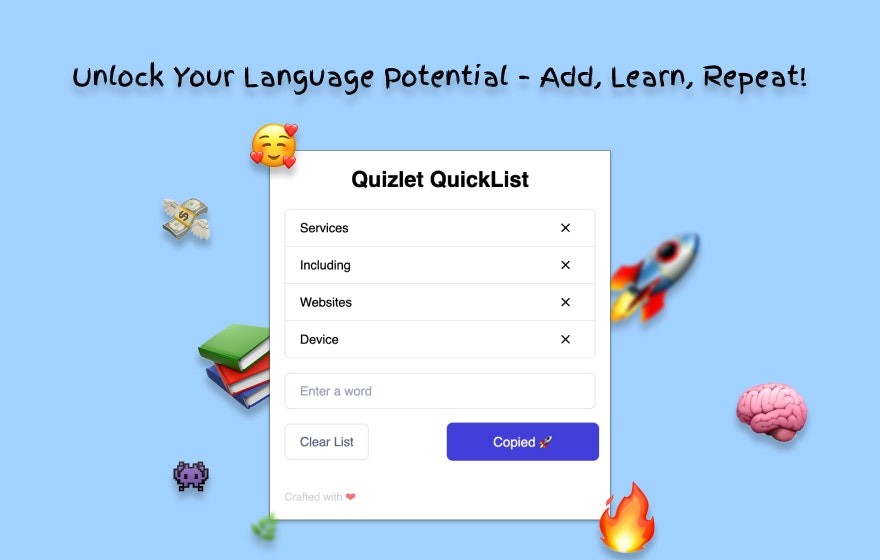 Quizlet QuickList media 1
