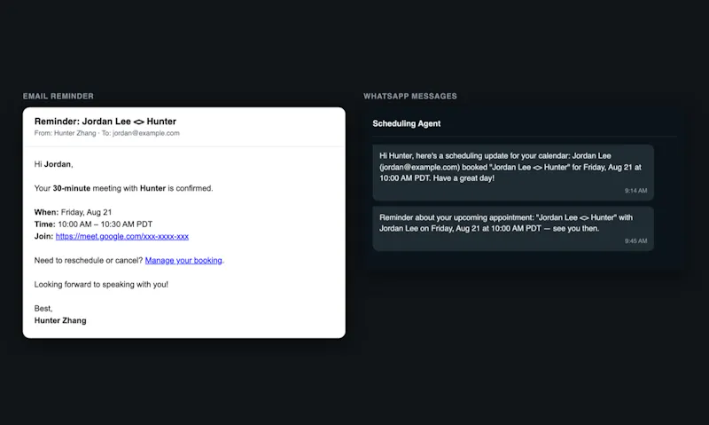 Agentic Scheduling screenshot 3
