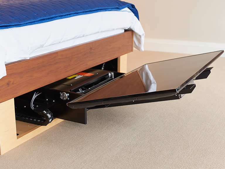 Bed Fitted with Hidden TV