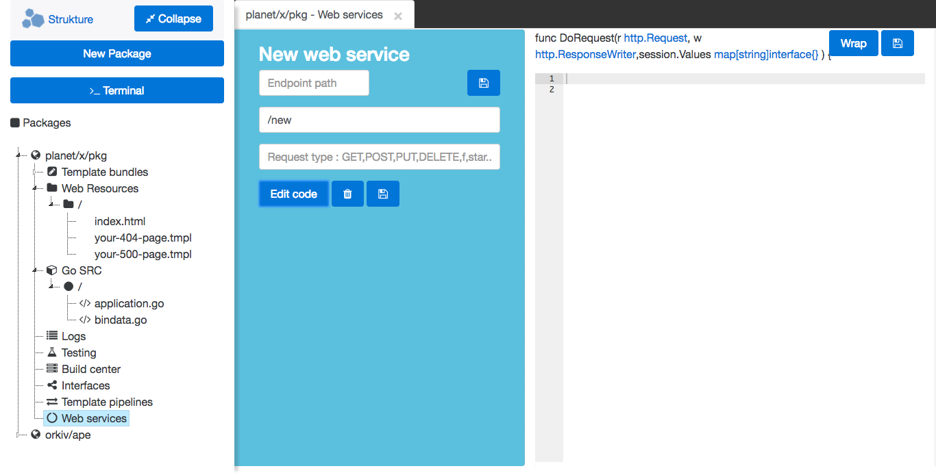 The Strukture : Go IDE server. gallery image