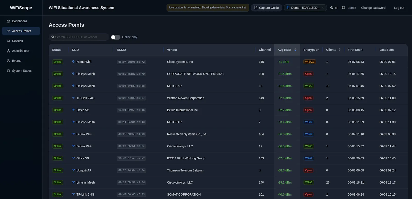 WiFiScope-WiFi awareness & PCAP analysis screenshot 2