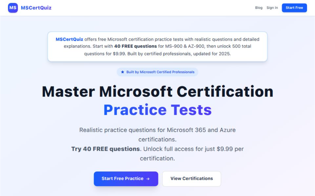 MSCertQuiz