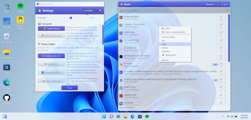Stacka screenshot 2