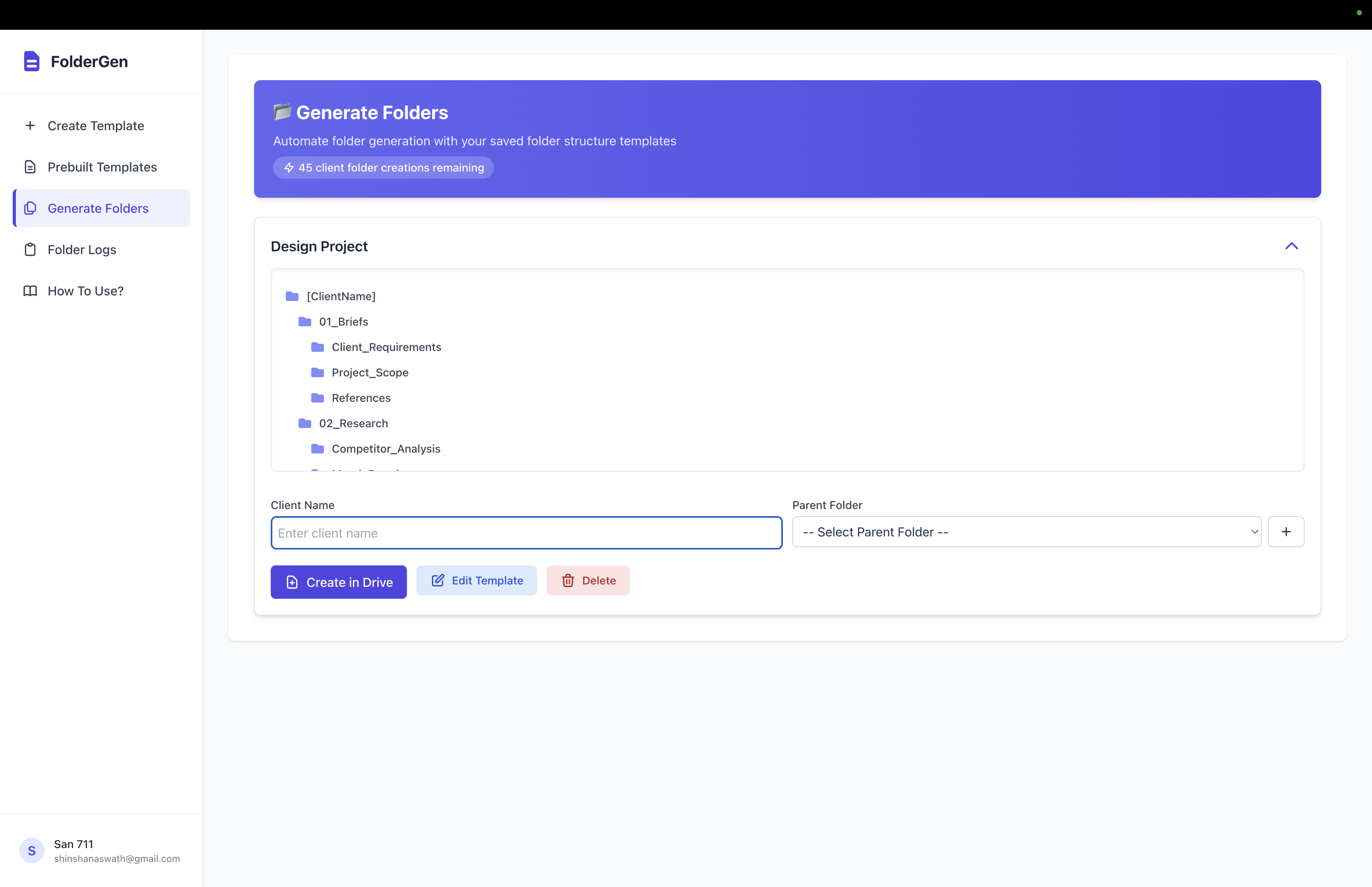 Foldergen - Creëer Google Drive-mappen automatisch op één klik media 4