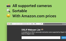 DSLR Webcam List media 2