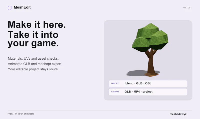 MeshEdit screenshot 5