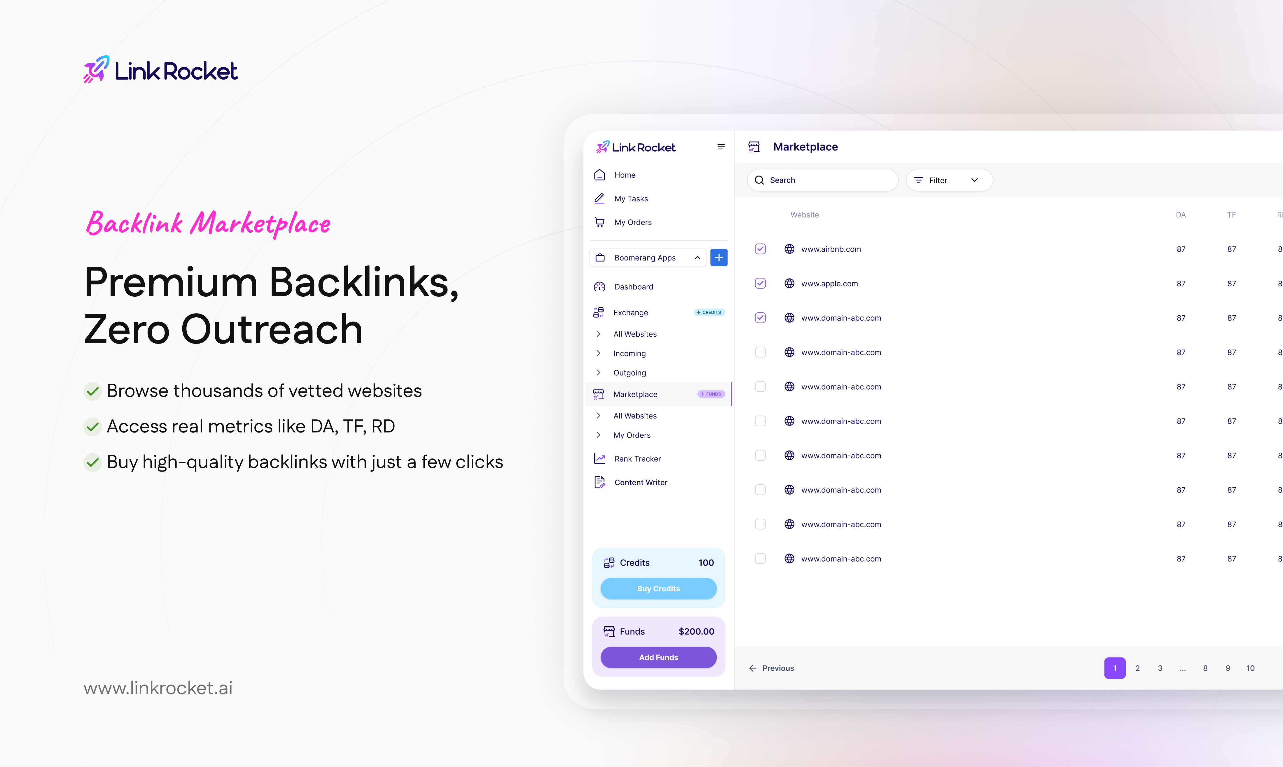 Mídia 3 de LinkRocket - Construa backlinks de alta qualidade