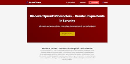 Play Sprunki Game Online gallery image