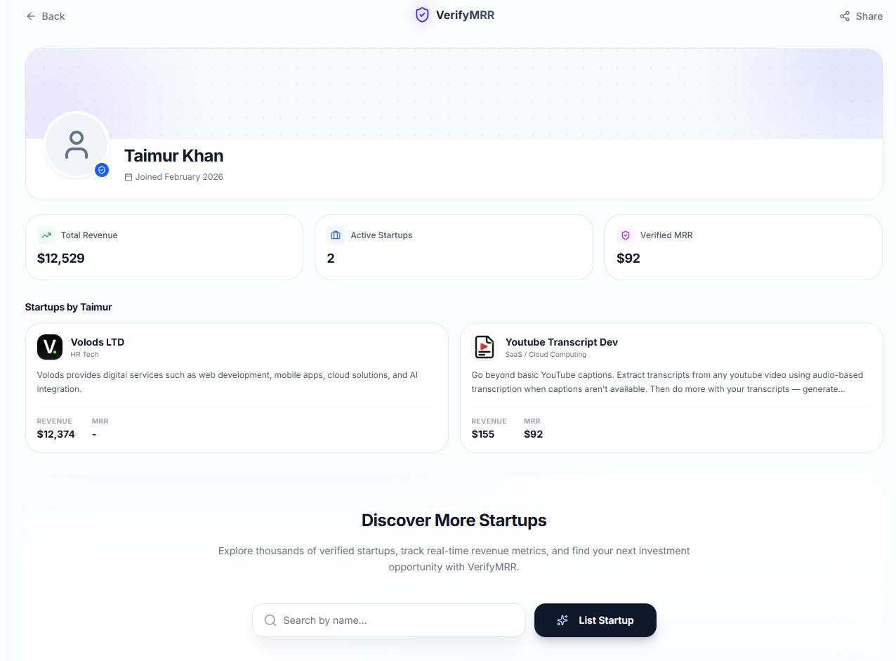 VerifyMRR gallery image