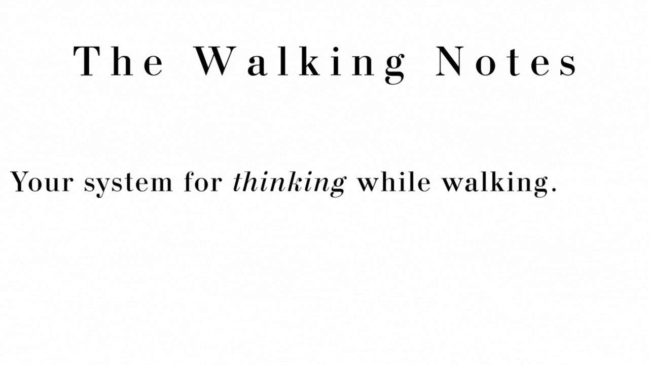The Walking Notes - Main product screenshot demonstrating key features and user interface