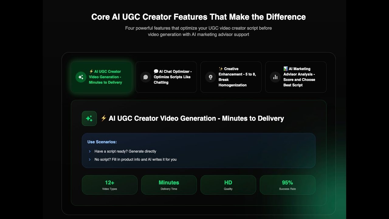 AI UGC Video Creator  gallery image