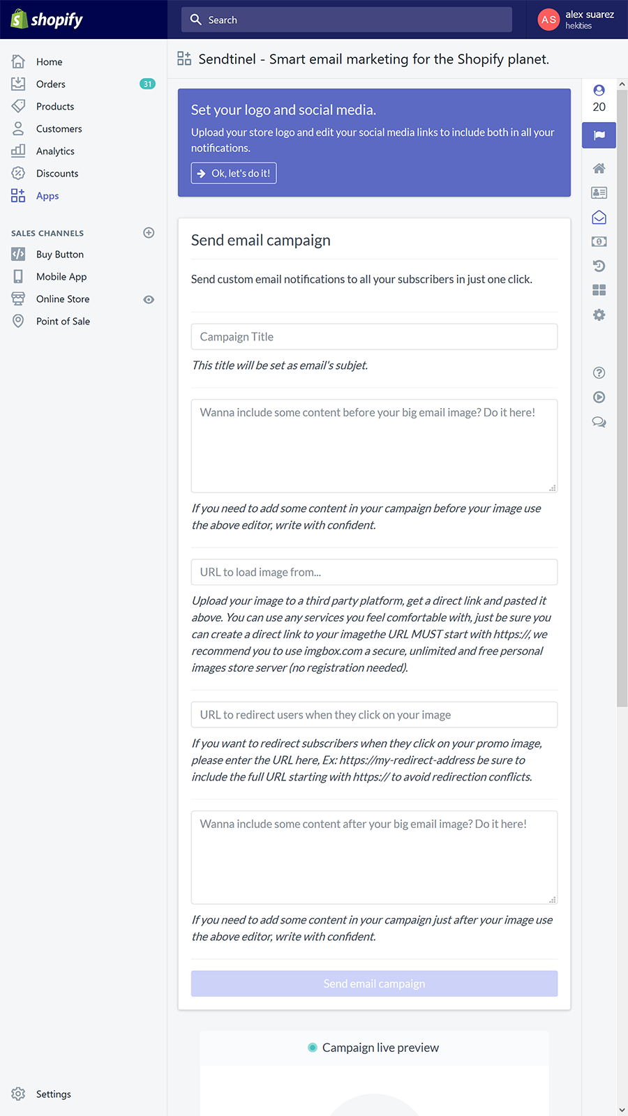 Sendtinel gallery image