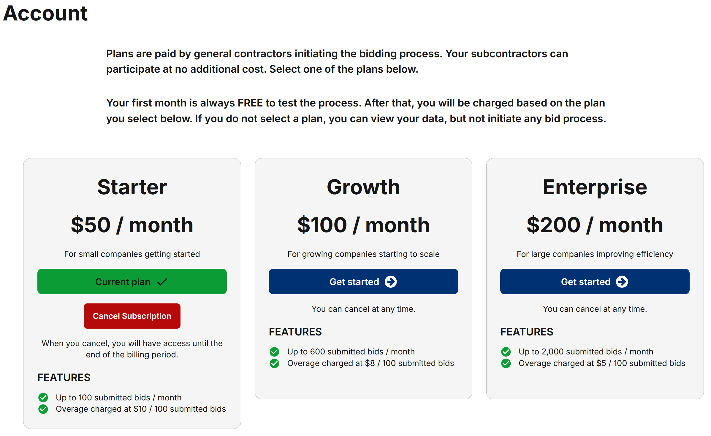 BidFusionX Contractor Bid Standardizing gallery image