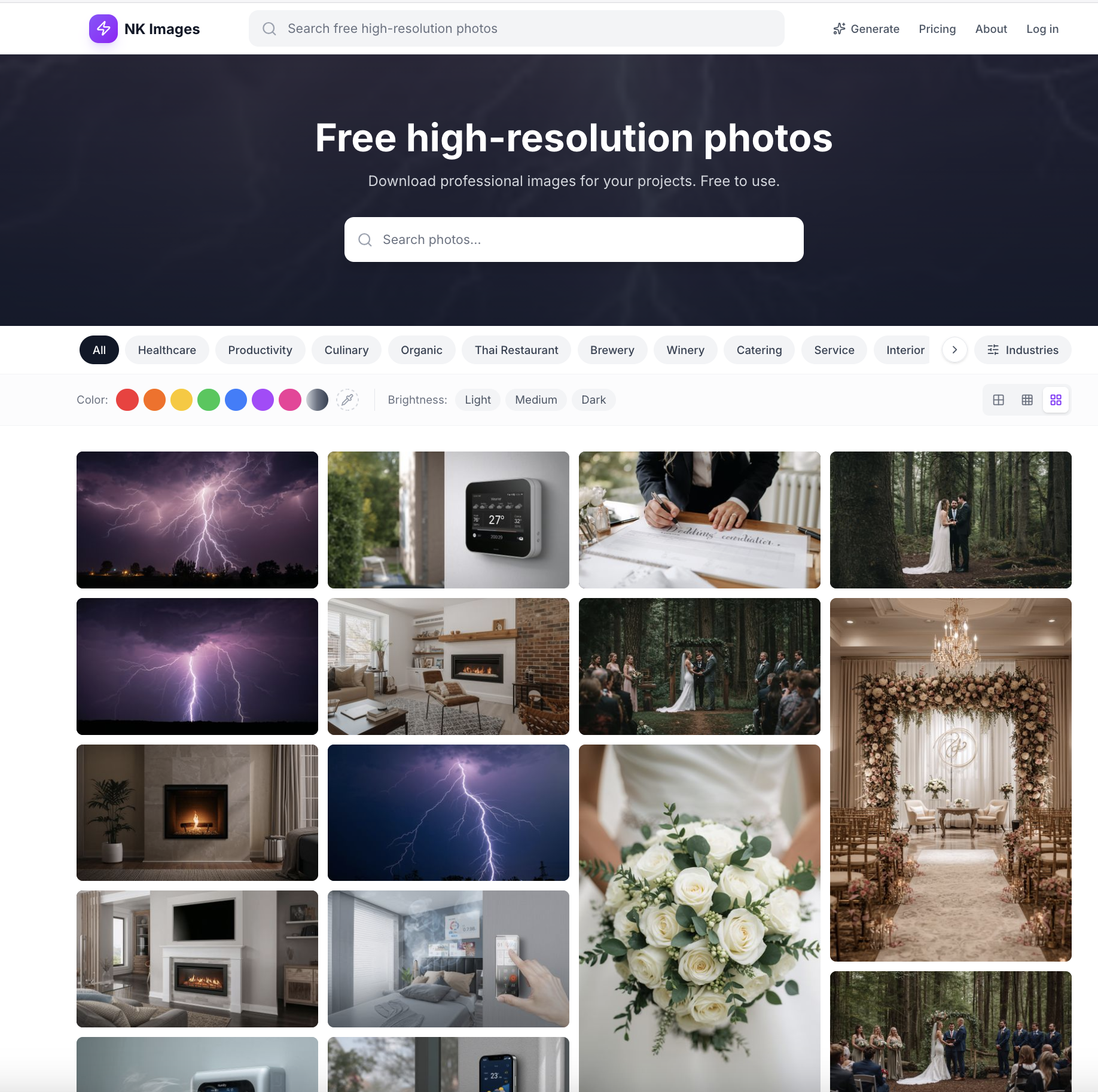 NK Images - Product Hunt launch logo and brand identity