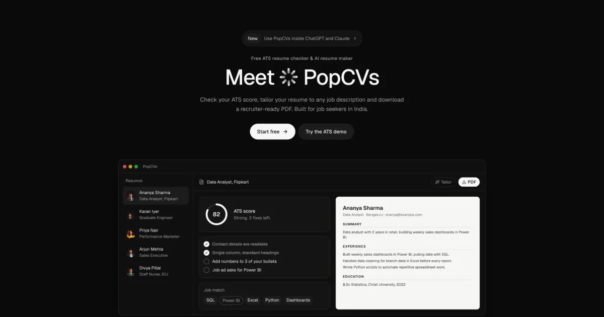 PopCVs gallery image