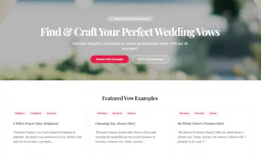 VowCraft: Unique Wedding Vow Inspiration gallery image