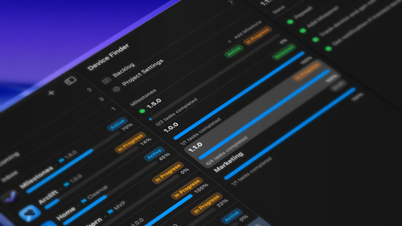 Milestones screenshot 1