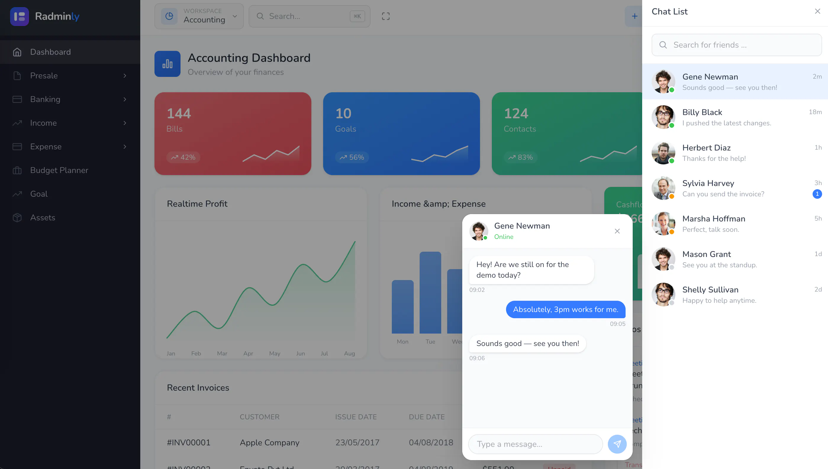 Radminly - Laravel Dashboard Starter gallery image