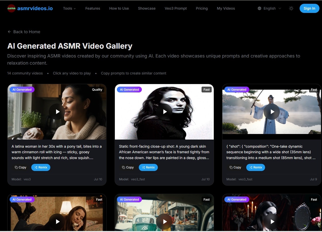 Videos ASMR - AI ASMR Generador de videos |Crear contenido ASMR auténtico media 3