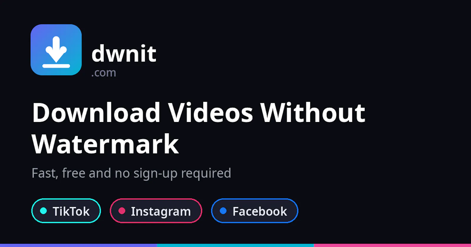 DwnIt Video Downloader screenshot 1