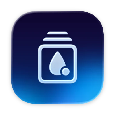 Drink Now: Water Reminder App - Product Hunt launch logo and brand identity