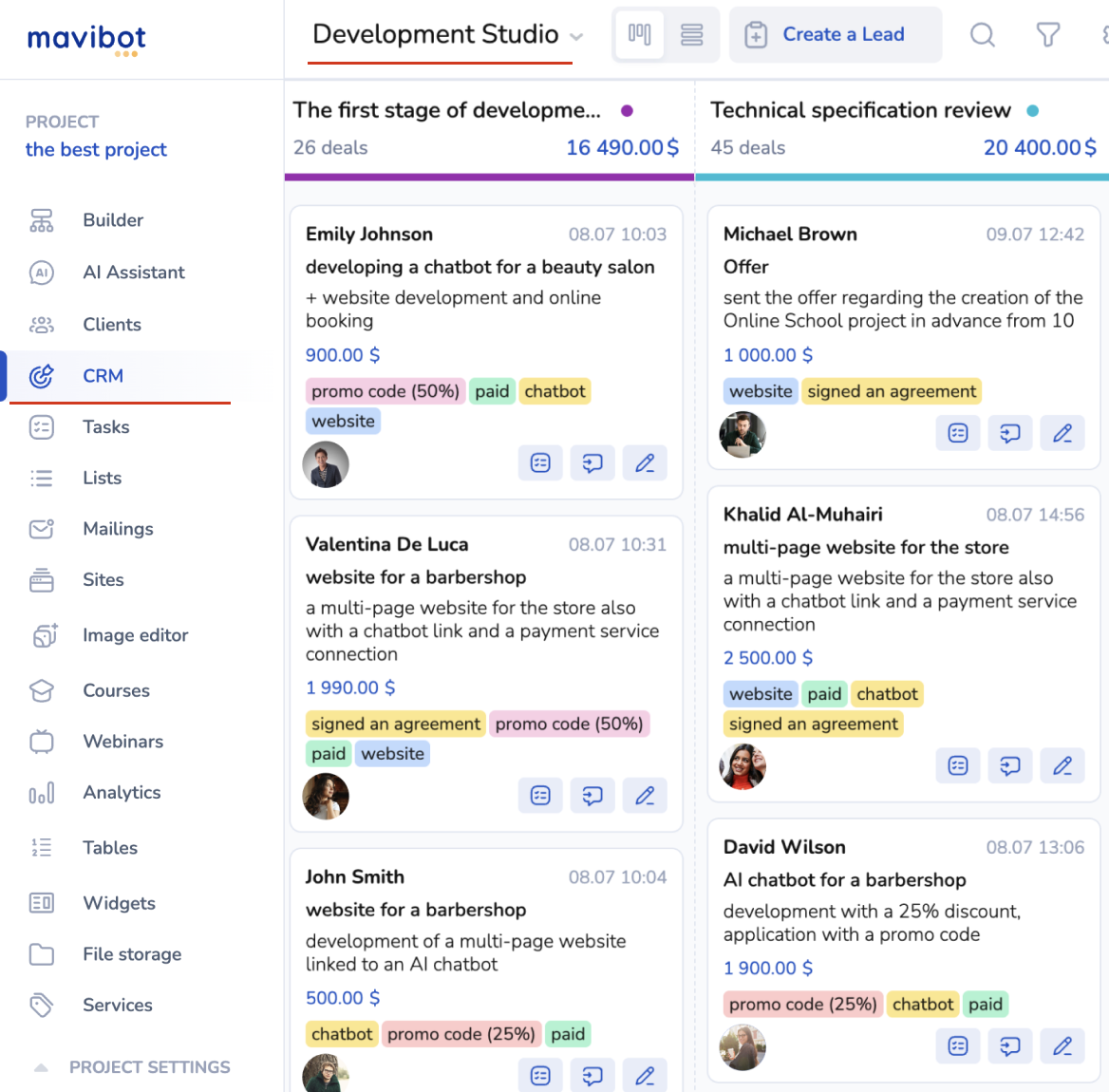 Mavibot - Screenshot 2 showing product features and functionality