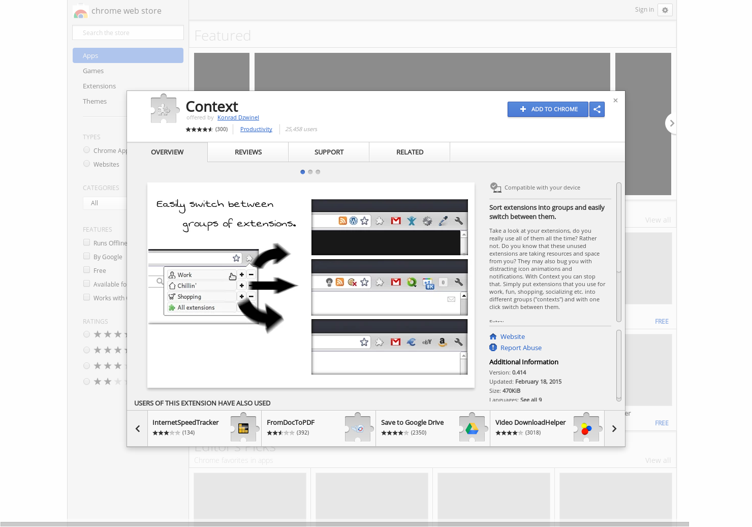 Context Chrome Extension gallery image
