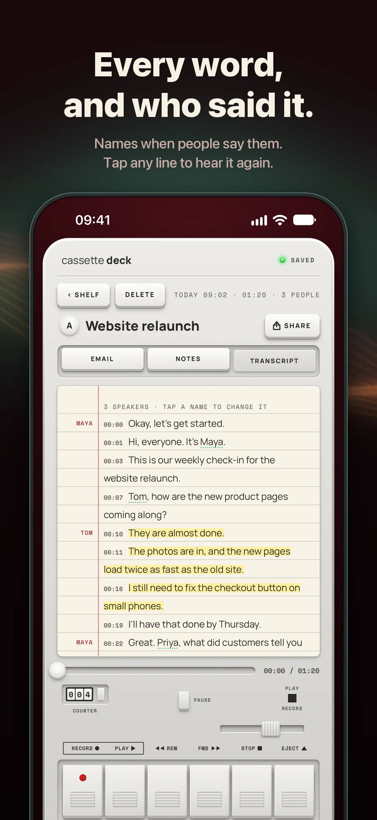 Cassette: AI Note Taker gallery image