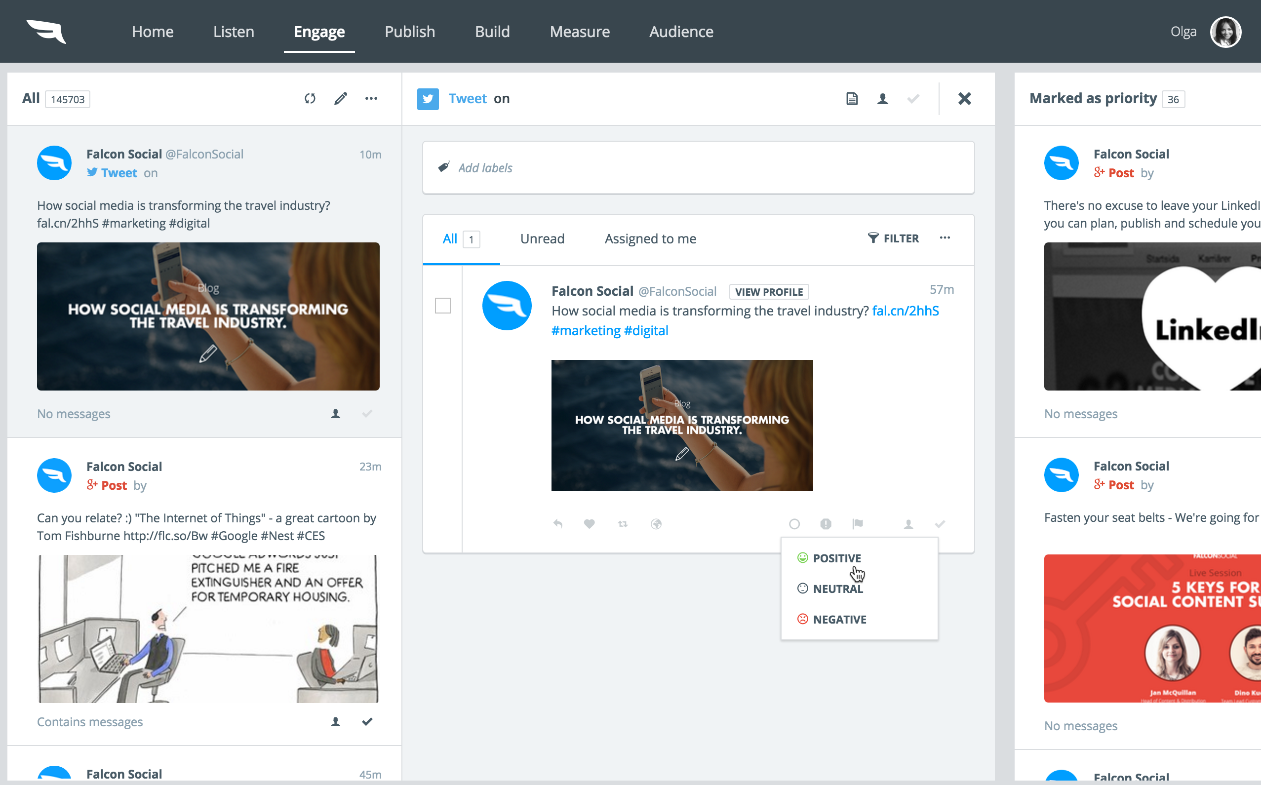 Falconio Social Media And Cx Management Platform
