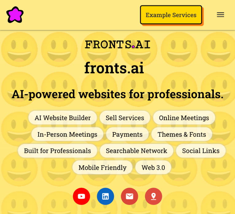 fronts.ai - AI网站构建器，日历，付款，搜索，网络提取器媒体2
