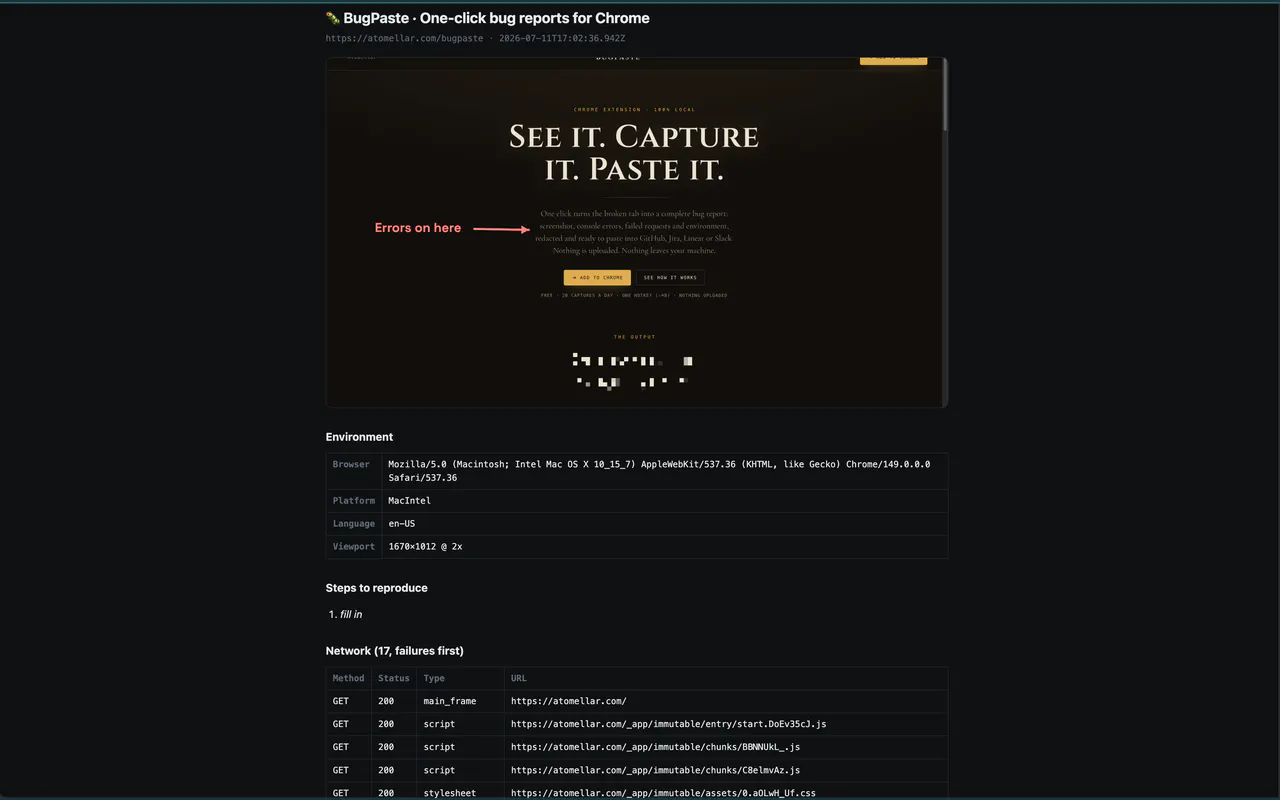 BugPaste gallery image