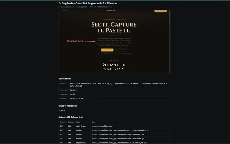 BugPaste screenshot 4