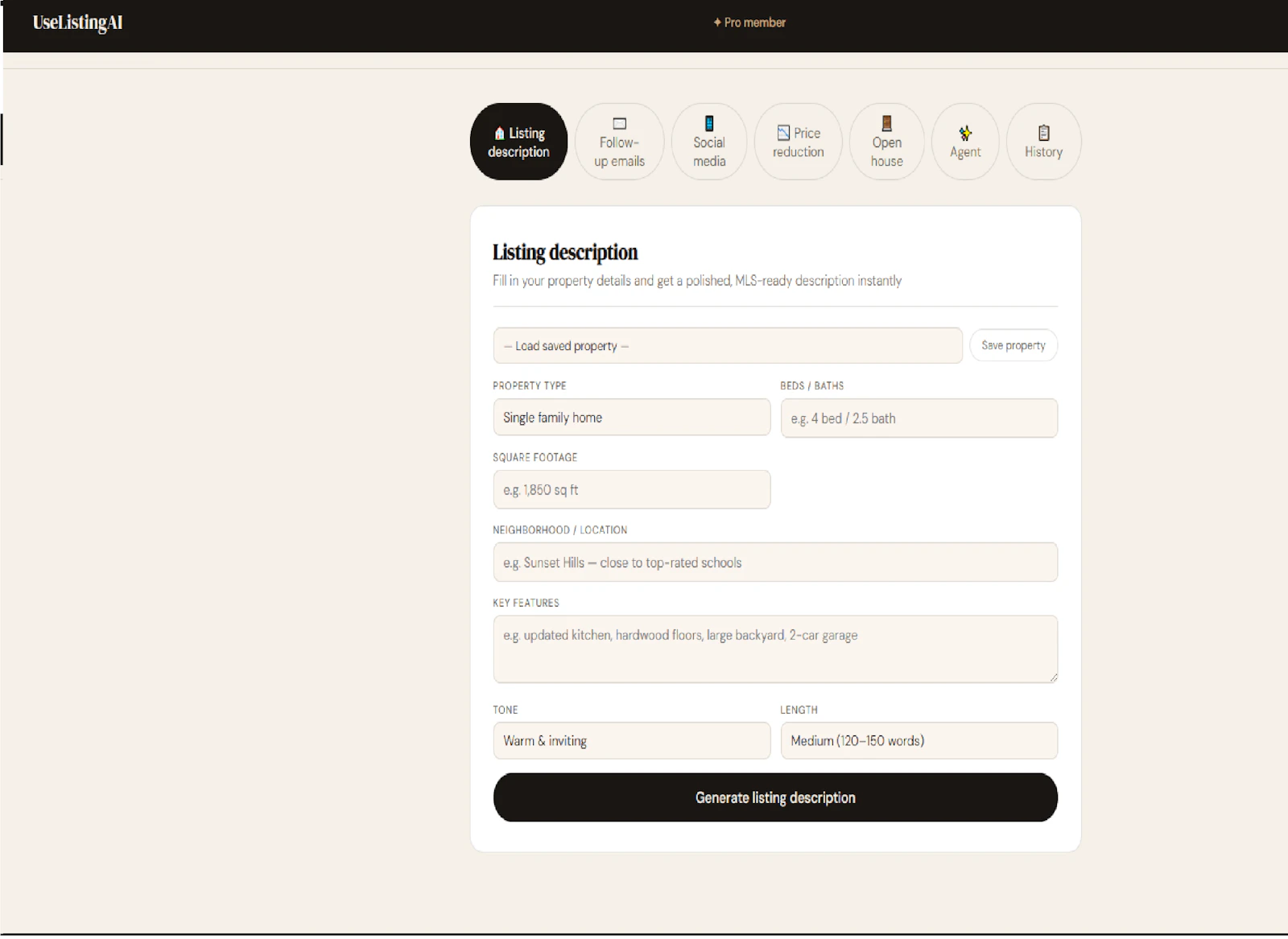 Real Estate AI Tool screenshot 2