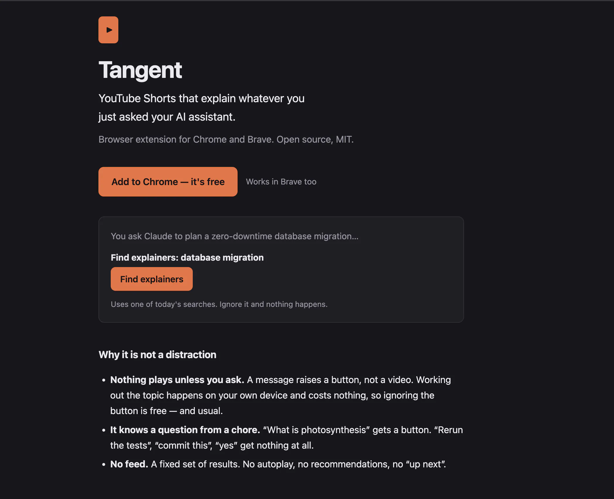 Tangent — Explainers for AI Chats 截图
