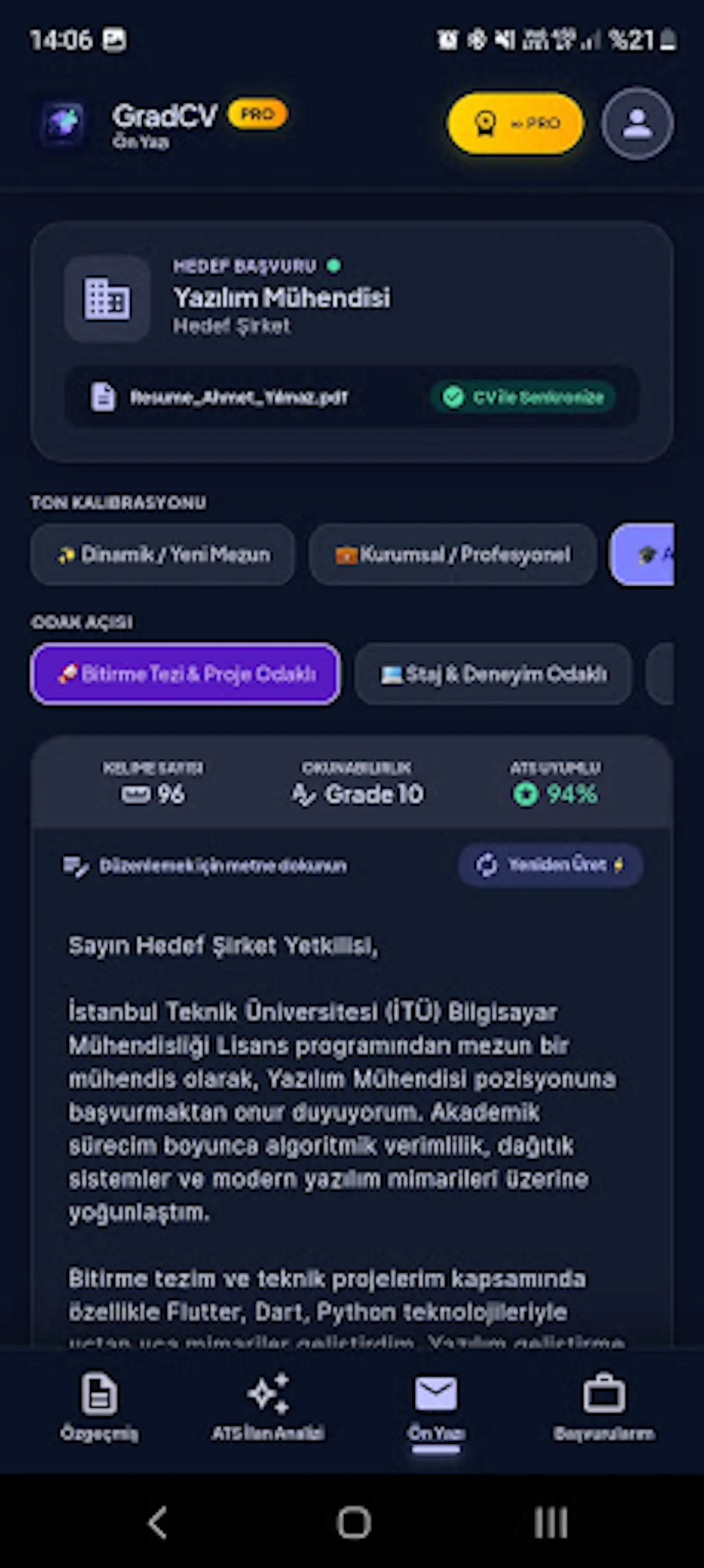 GradCV: ATS Resume AI screenshot 3