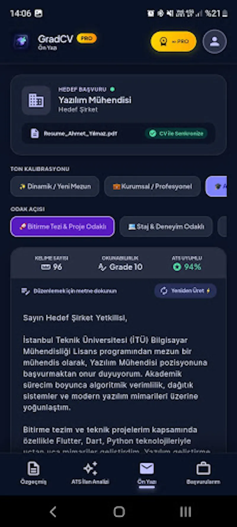 GradCV: ATS Resume AI screenshot 3