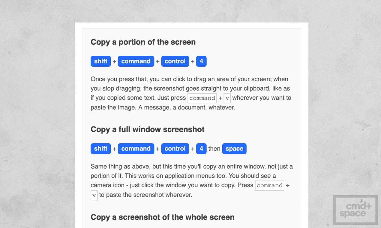 cmd+space gallery image
