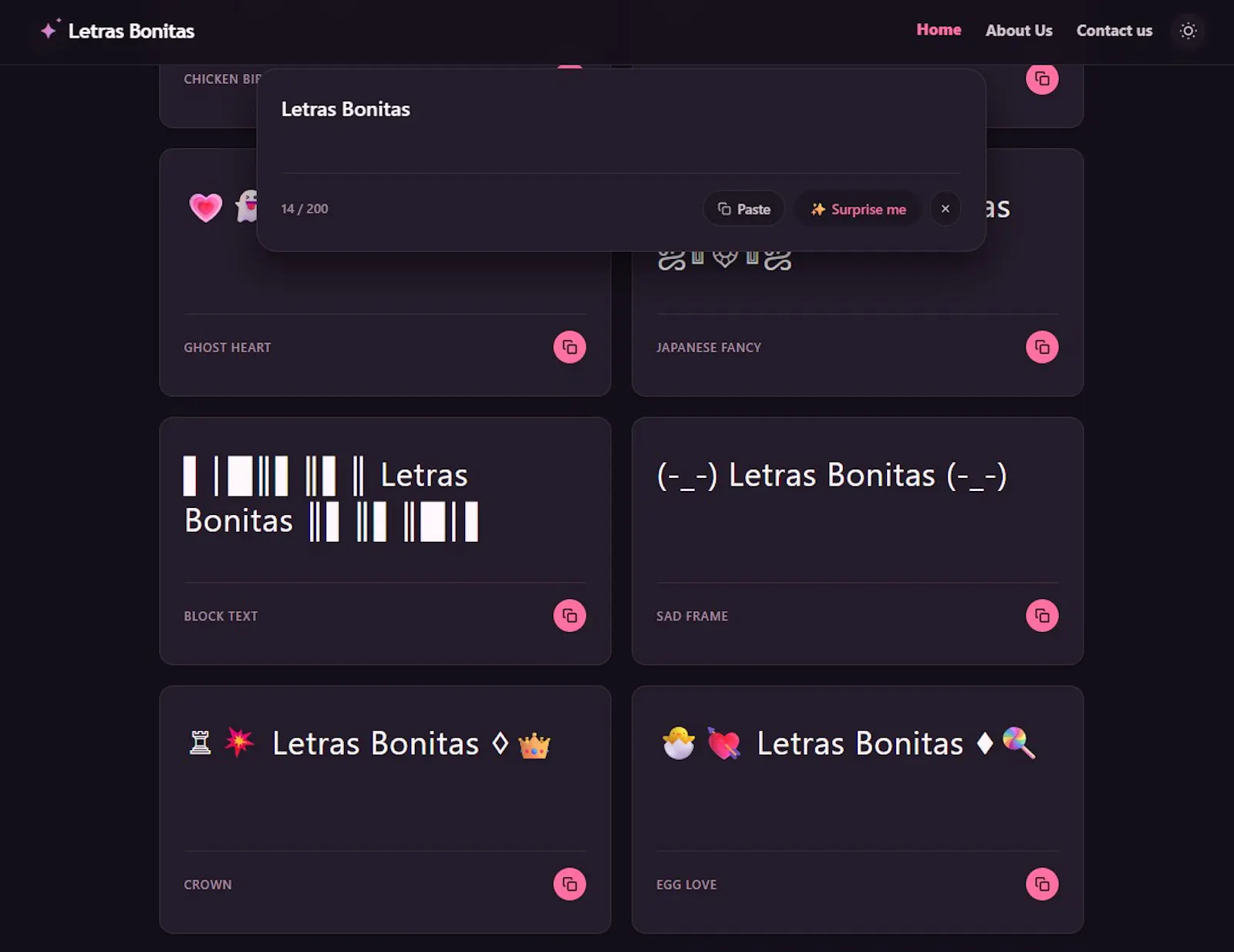 Letras Bonitas screenshot 6