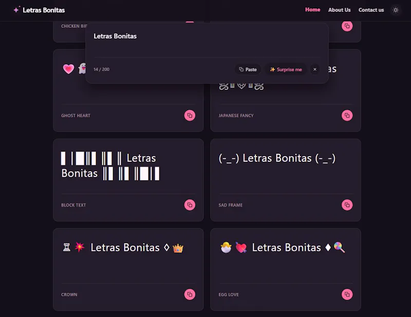 Letras Bonitas screenshot 6