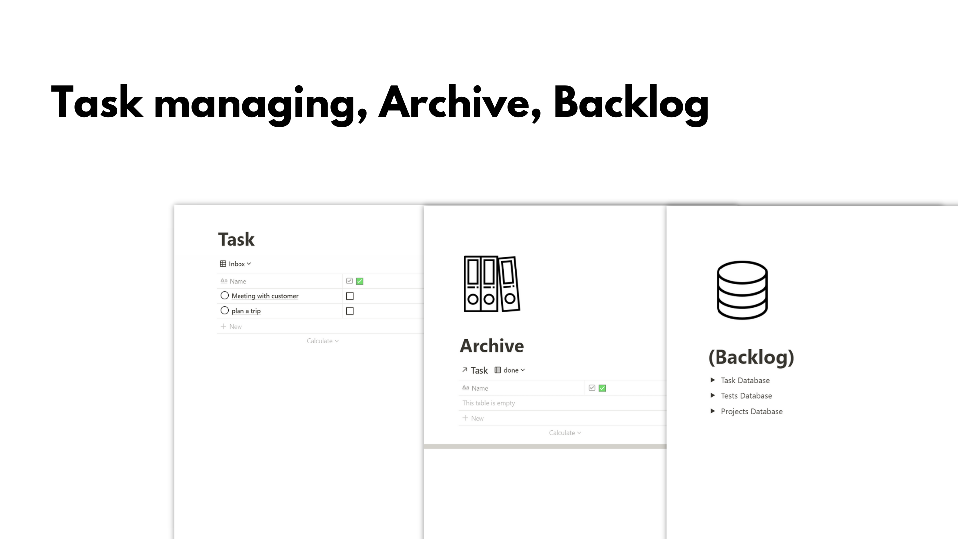 GTD System Notion Template Download gallery image