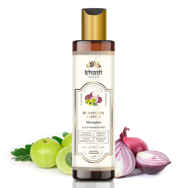 Khadi Earth Red Onion Shampoo 