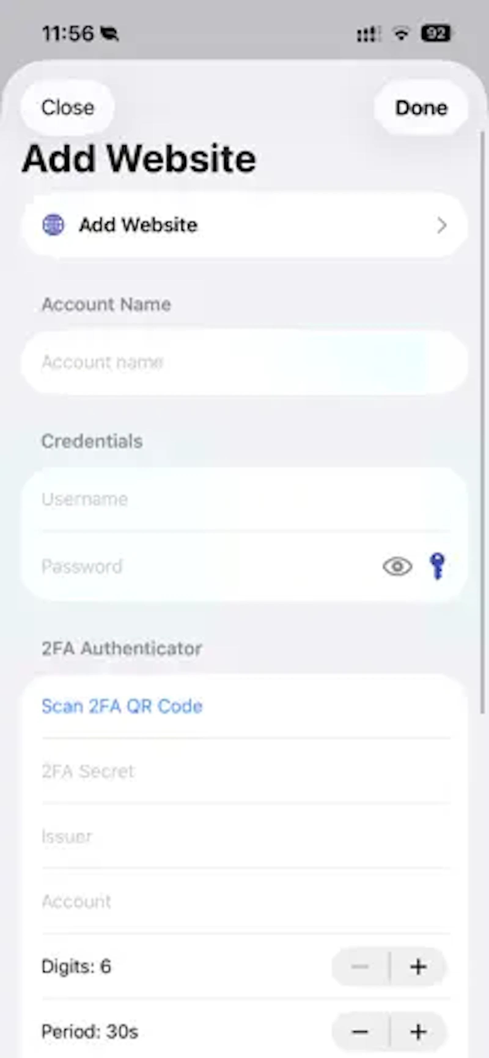 PassGen Secret Vault IOS screenshot 3
