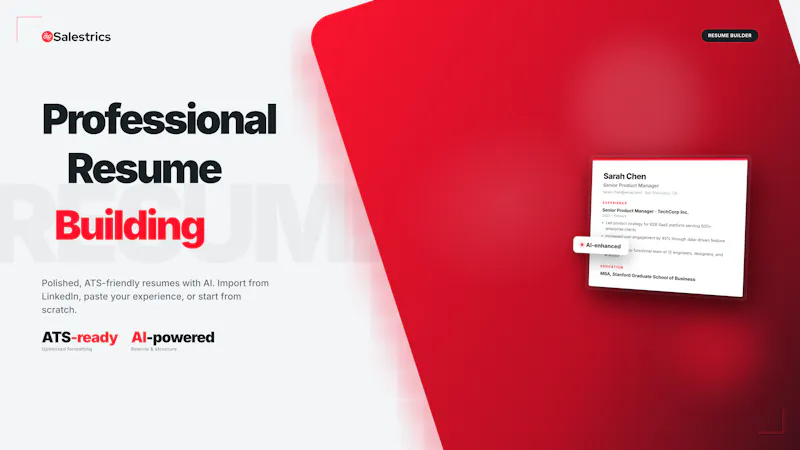 AI Resume Builder by Salestrics screenshot 2