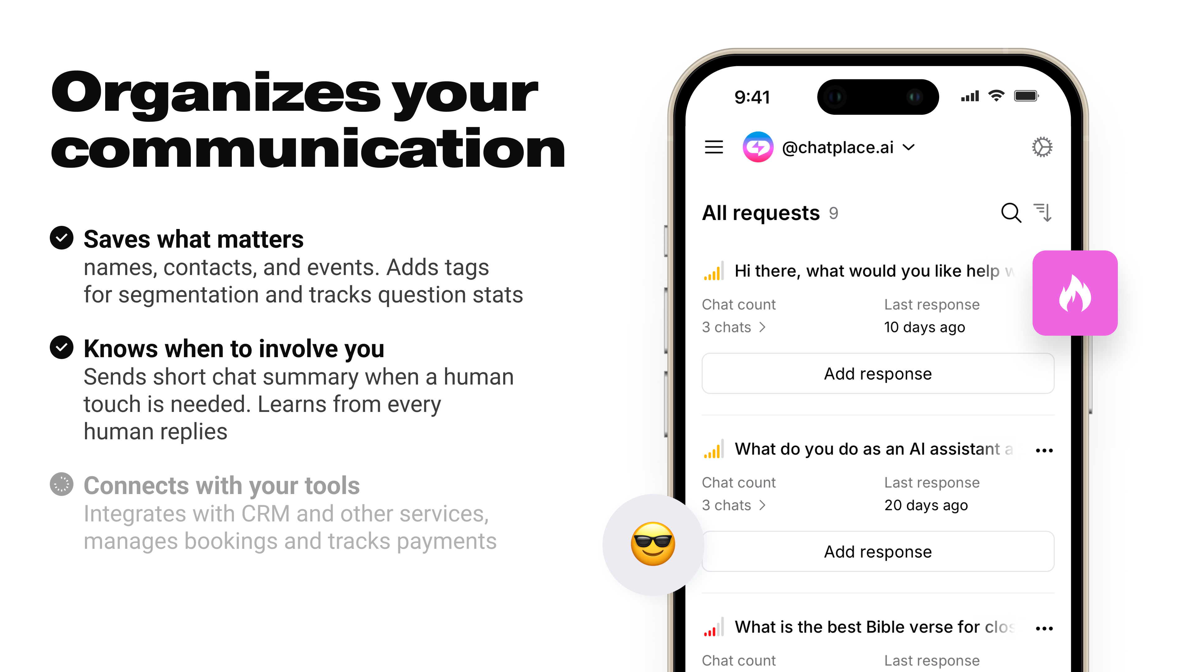 ChatPlace - Screenshot 5 showing product features and functionality