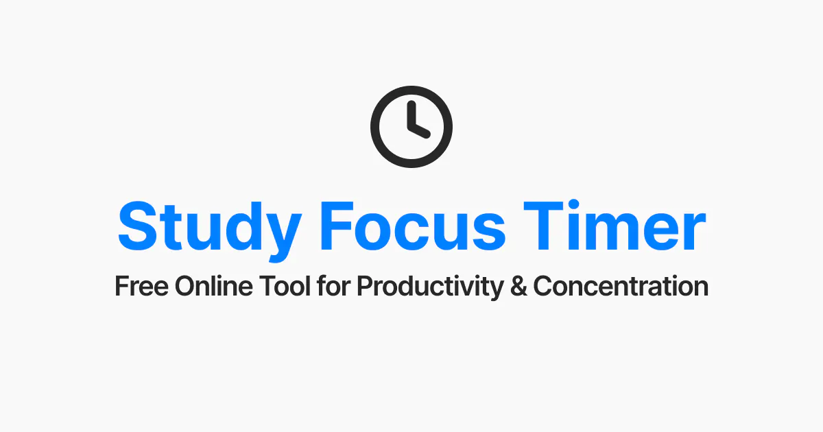 Study Focus Timer gallery image