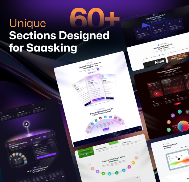SaaS & Tech Startup WordPress Theme gallery image